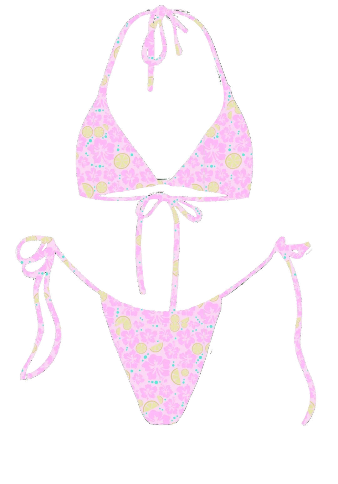 "Ellie" Bottom - Citrus Hibiscus
