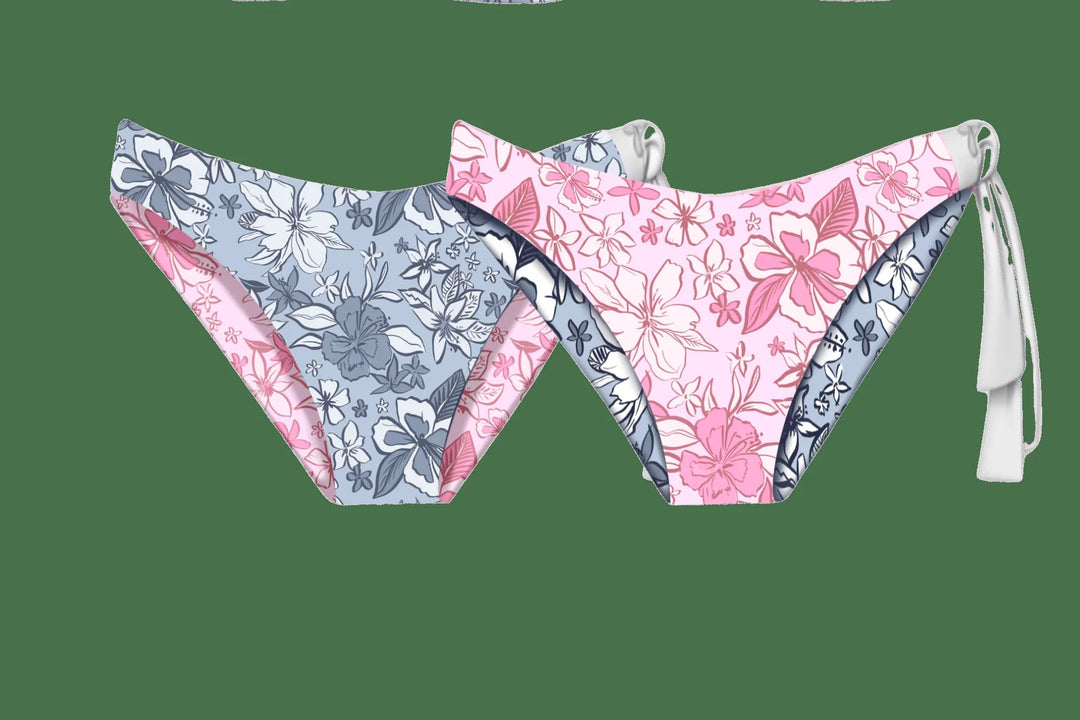 Tequila Swim Hunter Cheeky Bottom in reversible Midnight Mai Tai/Pink Mai Tai – women&