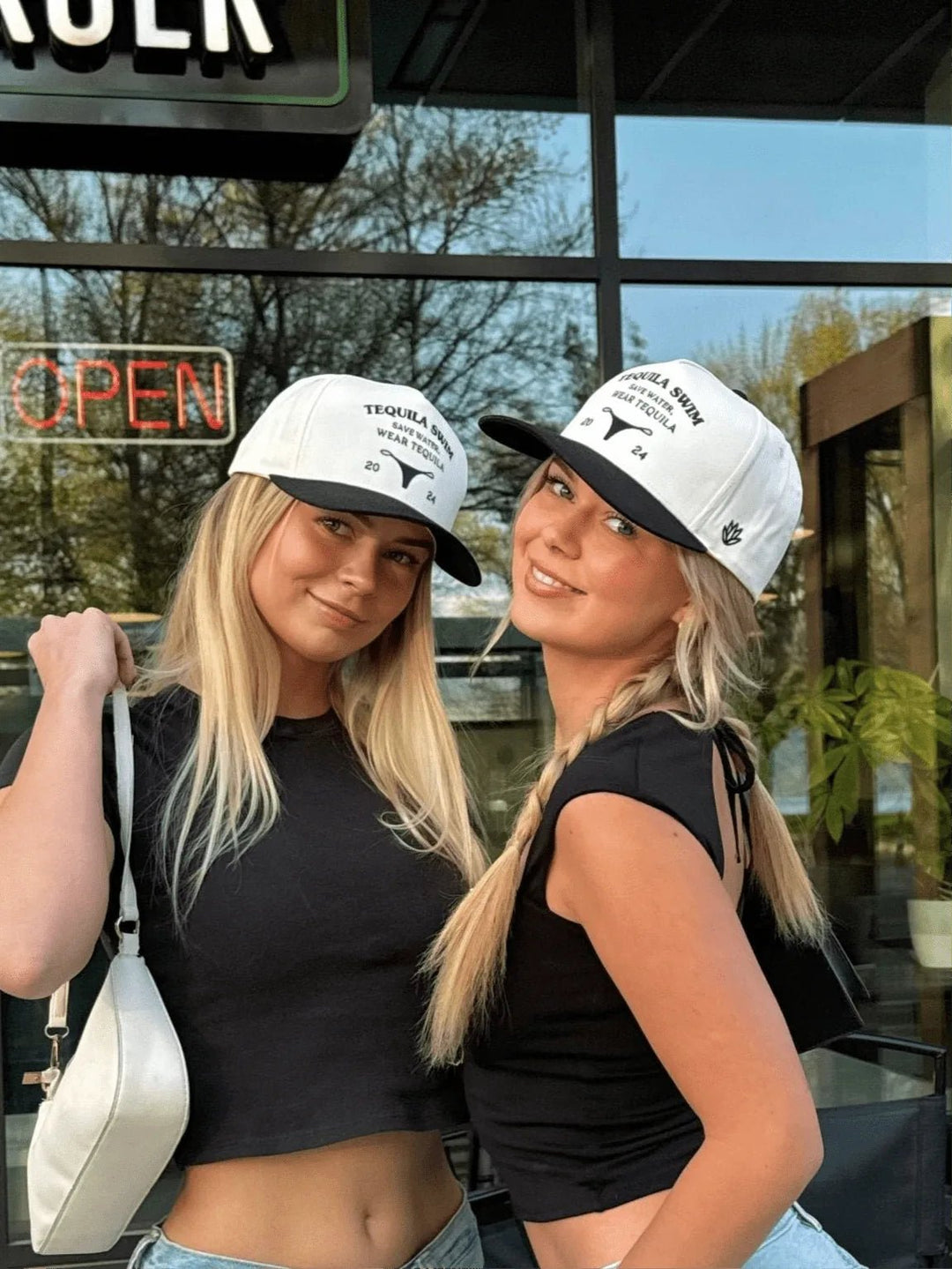 Black n White Hat - HAT-BLACKWHITEB-OS - Tequila Swim