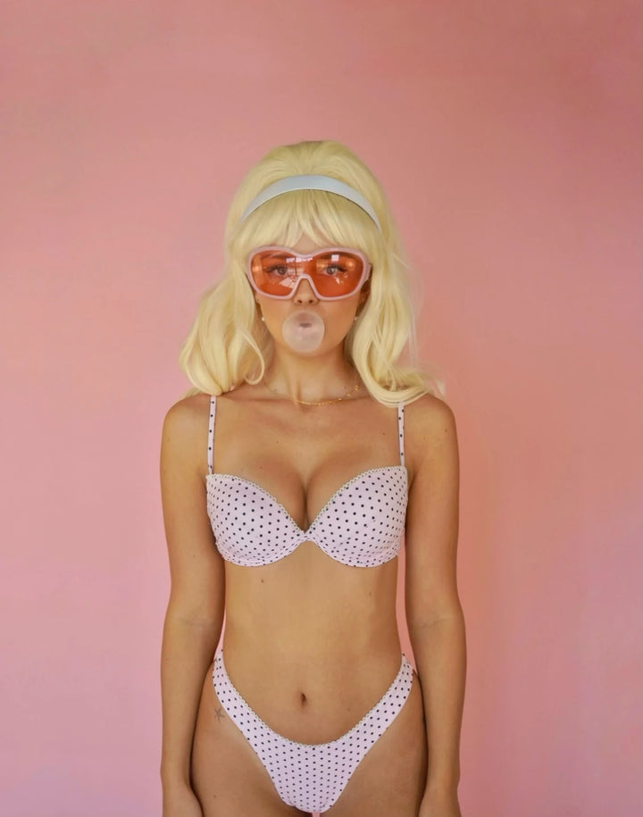 Tequila Swim Lucy Bikini in Palm Springs Print, Front View