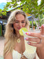 "Ariel" Shell Ruched Top - Tequila Swim