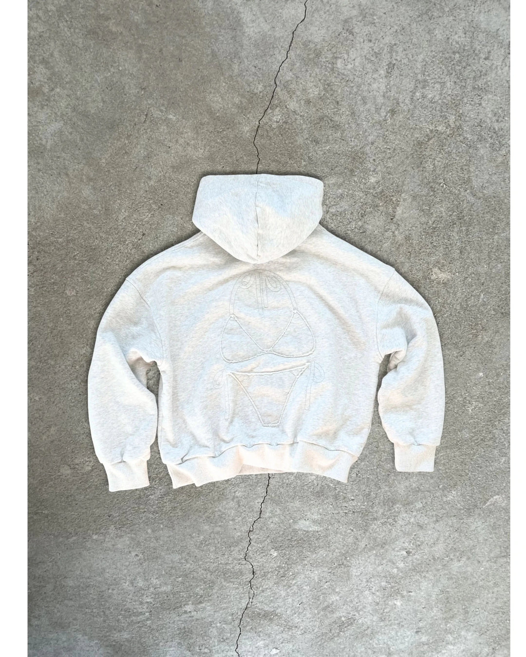 Tequila Swim Bunny Hug Hoodie in Grey
