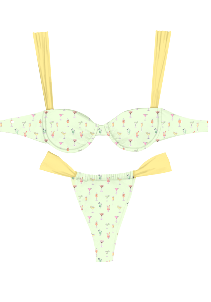 "Piper" Scrunched Bottom - Tequila Swim