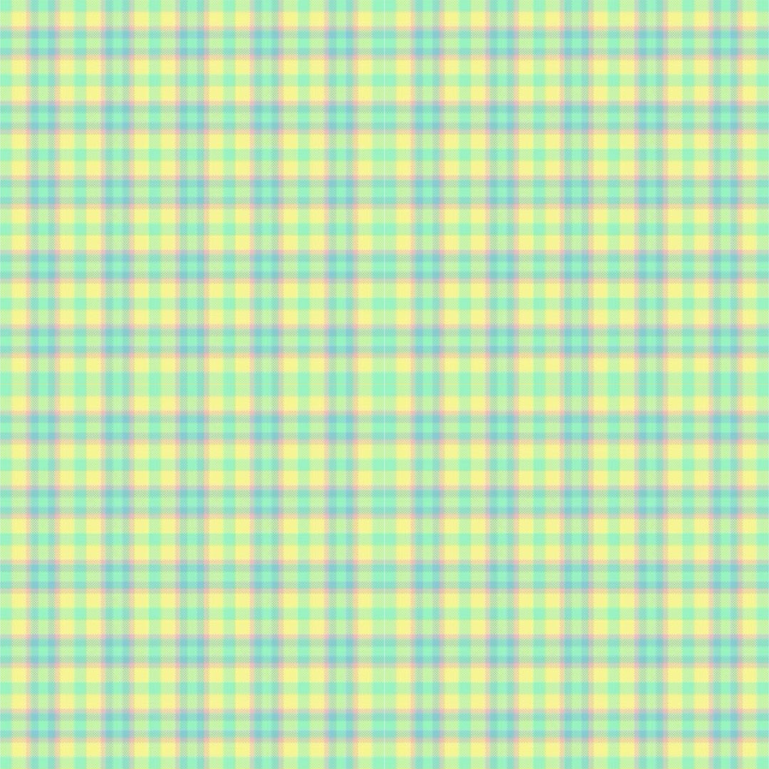 Tequila Swim starfruit plaid swimwear pattern in yellow, green, and blue tones